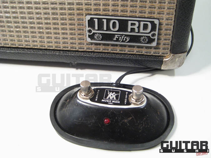 1982 Music Man 110 RD Fifty Vintage Tube 50 Watt Guitar Amplifier 10 inch speaker foot switch Musicman [GUITAR SUSHI] Maintaining a wide-stance since 2006 | www.guitarsushi.com