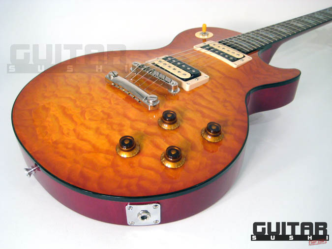 Epiphone Elite 2005 Elitist Tak Matsumoto Les Paul Tak Burst 6 string Electric Guitar includes Certificate of Authenticity (COA), Original Signature Hardshell Case, Truss Key, Original hang-tags and more... [GUITAR SUSHI] Maintaining a wide-stance since 2006 | www.guitarsushi.com