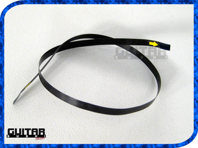 more photos below: 11 inch FLEX RIBBON CABLE FOR GIBSON ROBOT - TRONICAL for: Les Paul, SG, Flying V, Jr. Junior, Explorer & Self-Tuning Fender Stratocaster Proto-types. Connects Tronical Tail Stop Piece or Bridge to Master Control CPU (with MCK) [GUITAR SUSHI] Maintaining a wide-stance since 2006 | www.guitarsushi.com